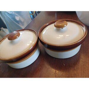 Vintage T.G.Green Limited Beeline Crock Pots Small X 2